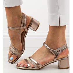 Sandały damskie Sergio Leone złote  - zdjęcie produktu