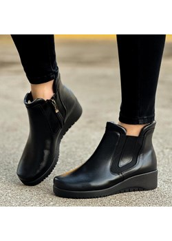 Czarne POLSKIE botki damskie GREGORS 880 Suzana.pl promocyjna cena suzana.pl - kod rabatowy