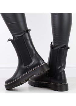 Czarne sztyblety damskie, botki wysokie S.BARSKI 201-70 Suzana.pl suzana.pl - kod rabatowy