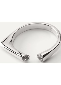 Geometryczny pierścionek z cyrkoniami w pokryciu platyną - rozmiar 11 Giorre GIORRE - kod rabatowy