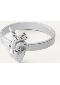 Pierścionek serce anatomiczne, srebro AG 925 w pokryciu platyną - rozmiar 11 Giorre GIORRE - kod rabatowy