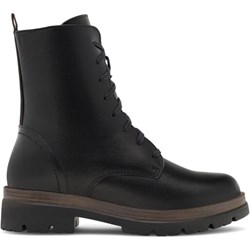 Workery damskie Lasocki czarne sznurowane casual płaskie  - zdjęcie produktu