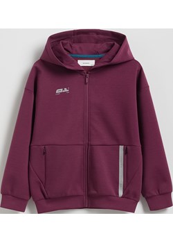 Reserved - Bluza oversize z kapturem - fioletowy Reserved Reserved - kod rabatowy