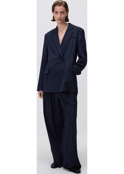 Reserved - Dwurzędowa marynarka z wiskozą - granatowy Reserved Reserved - kod rabatowy