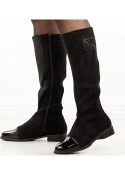Czarne pat. kozaki damskie M.Daszyński 2251-19 suzana.pl - kod rabatowy