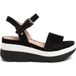 Espadryle damskie Geox z klamrą eleganckie na koturnie  - zdjęcie produktu