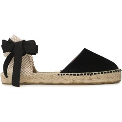 Espadryle damskie Manebi płaskie tkaninowe z klamrą  - zdjęcie produktu