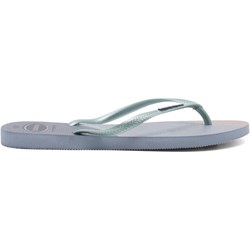 Klapki damskie niebieskie Havaianas na płaskiej podeszwie na lato bez zapięcia casual  - zdjęcie produktu