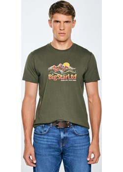 Koszulka męska z nadrukiem khaki Mifer 303 Big Star - kod rabatowy