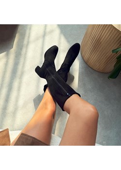 Czarne kozaki damskie SERGIO LEONE KZ205  Suzana.pl okazyjna cena   - kod rabatowy