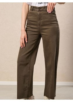 Sinsay - Jeansy culotte z wysokim stanem - brązowy Sinsay Sinsay - kod rabatowy