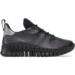 Półbuty damskie Ecco gore-tex wiązane casualowe czarne  - zdjęcie produktu