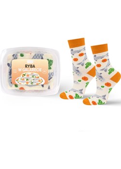 Skarpetki damskie SOXO | ryba w galarecie w pudełku | Prezent na Boże Narodzenie Sklep SOXO - kod rabatowy