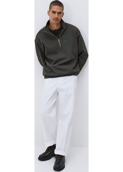Reserved - Bluza z haftem - zielony Reserved Reserved - kod rabatowy