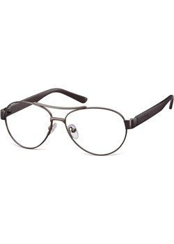 Małe Okulary oprawki Pilotki metalowe korekcyjne medium M380B brązowe Sunoptic Stylion okazja - kod rabatowy
