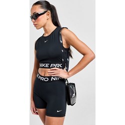 Bluzka damska Nike z okrągłym dekoltem z napisem na lato w sportowym stylu  - zdjęcie produktu