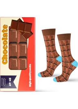 Śmieszne skarpetki męskie SOXO GOOD STUFF tabliczka czekolady Sklep SOXO wyprzedaż - kod rabatowy