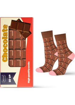 Skarpetki damskie SOXO GOOD STUFF tabliczka czekolady wyprzedaż Sklep SOXO - kod rabatowy