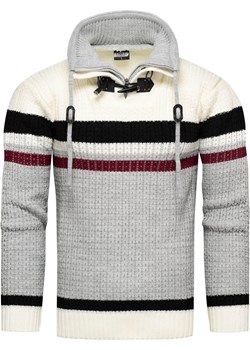 Gruby męski sweter zimowy z dużym kominem Recea Recea okazyjna cena Recea.pl - kod rabatowy