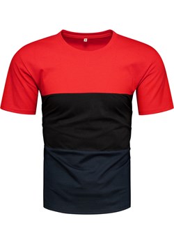 T-shirt męski w pasy kolorowy Recea Recea promocyjna cena Recea.pl - kod rabatowy