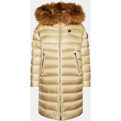 Kurtka damska Blauer USA casual beżowa długa z kapturem  - zdjęcie produktu
