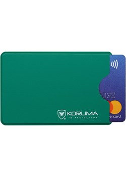 Plastikowe etui z ochroną RFID na kartę kredytową (zielony) Koruma wyprzedaż Koruma ID Protection - kod rabatowy