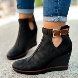 Botki czarne Suzana.pl na zamek  - zdjęcie produktu