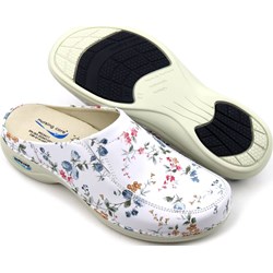 Klapki damskie białe bez zapięcia  - zdjęcie produktu