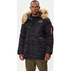 Kurtka męska czarna Alpha Industries bez wzorów  - zdjęcie produktu