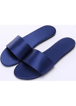 Satynowe kapcie - Granatowy Intimica Intimica.pl wyprzedaż - kod rabatowy