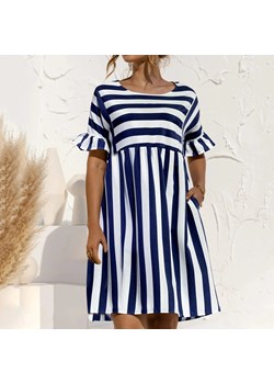 Sukienka w paski - Granatowy Intimica Intimica.pl okazja - kod rabatowy