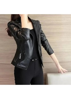 Skórzana kurtka damska typu slim fit Intimica okazja Intimica.pl - kod rabatowy