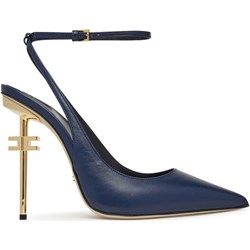 Czółenka Elisabetta Franchi z klamrą na szpilce  - zdjęcie produktu