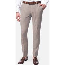 Spodnie męskie Recman beżowe wełniane  - zdjęcie produktu