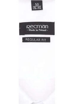 koszula versone 9001 długi rękaw regular fit biały Recman bezowy  - kod rabatowy