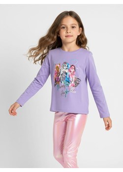 Sinsay - Koszulka z długimi rękawami Monster High - fioletowy Sinsay Sinsay - kod rabatowy