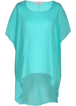 Tunika FTU639 TURKUSOWY ŚREDNI fokus-fashion turkusowy markowy - kod rabatowy
