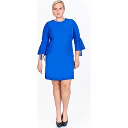 Sukienka Fokus z długim rękawem z okrągłym dekoltem  - zdjęcie produktu