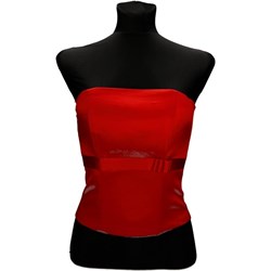 Bluzka damska Fokus bez rękawów z golfem  - zdjęcie produktu