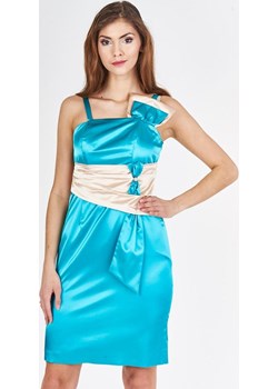 Sukienka FSU223 TURKUSOWY ŚREDNI SZAMPAN Fokus fokus.pl - kod rabatowy