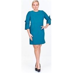 Sukienka Fokus elegancka bez wzorów  - zdjęcie produktu