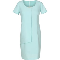 Sukienka Fokus mini z krótkim rękawem z okrągłym dekoltem  - zdjęcie produktu