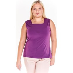 Bluzka damska Fokus bez rękawów z dekoltem karo  - zdjęcie produktu