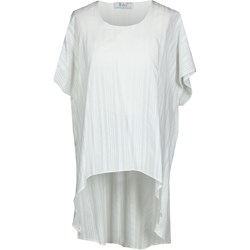 Bluzka damska Fokus bez wzorów z krótkim rękawem casualowa z okrągłym dekoltem  - zdjęcie produktu