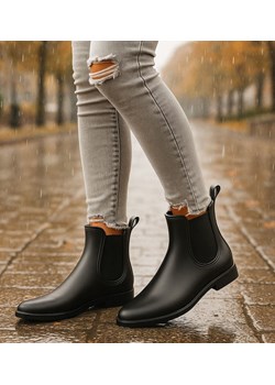 Kalosze gumowce gumiaki CZARNE /G1-1 2882 S2/ Pantofelek24 pantofelek24.pl - kod rabatowy