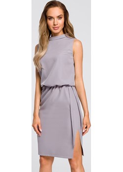 Sukienka M423, Kolor szary, Rozmiar S, MOE Moe okazja Primodo - kod rabatowy