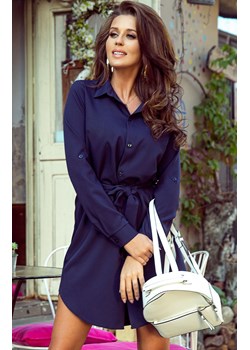 Sukienka 288-1, Kolor granatowy, Rozmiar L, Numoco Numoco promocja Primodo - kod rabatowy