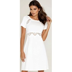 Dkaren koszula nocna koronkowa biała  - zdjęcie produktu