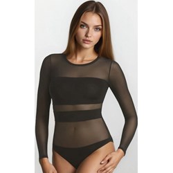 Bluzka damska Teyli z okrągłym dekoltem  - zdjęcie produktu