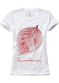 T-shirt damski UNDERWORLD Leaf biały Underworld wyprzedaż morillo - kod rabatowy